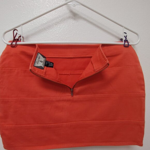 Volcom Orange Fitted Skirt – Size 5 – Cotton Blend - Picture 6 of 14